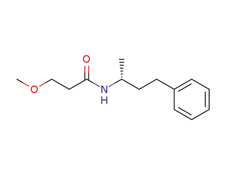 Molecular Structure of 1322805-06-0 ((R)-3-methoxy-N-(4-phenylbutan-2-yl)propanamide)