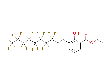 ethyl 3-(3,3,4,4,5,5,6,6,7,7,8,8,9,9,10,10,10-heptadecafluorodecyl)salicylate