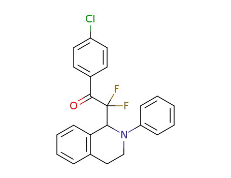 1-(4-chlorophenyl)-2,2-difluoro-2-(2-phenyl-1,2,3,4-tetrahydroisoquinolin-1-yl)ethanone