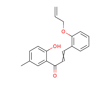 Molecular Structure of 1415488-69-5 (1-(2'-hydroxy-5'-methylphenyl)-3-(2-allyloxyphenyl)prop-2-en-1-one)