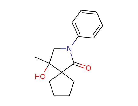 Molecular Structure of 1448691-64-2 (4-hydroxy-4-methyl-2-phenyl-2-azaspiro[4.4]nonan-1-one)