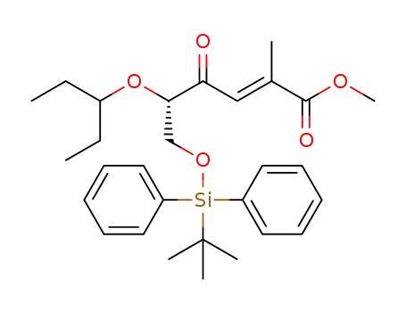 methyl (2E,5S)-6-(tert-butyldiphenylsilyloxy)-2-methyl-4-oxo-5-(pent-3-yloxy)hex-2-enoate