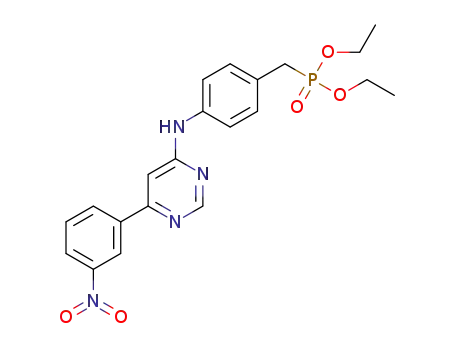 diethyl (4-{[6-(3-nitrophenyl)pyrimidin-4-yl]amino}benzyl)phosphonate
