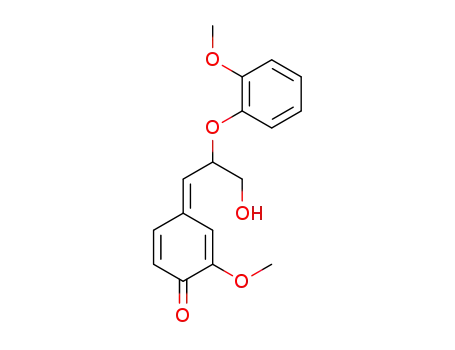 4-[3-Hydroxy-2-(2-methoxy-phenoxy)-prop-(Z)-ylidene]-2-methoxy-cyclohexa-2,5-dienone