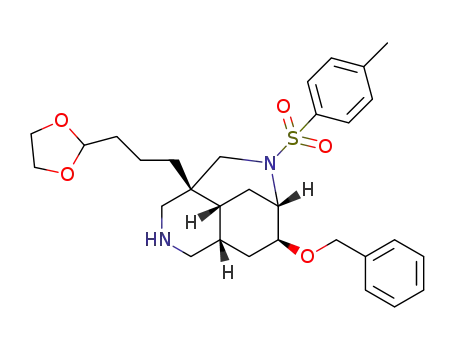 (4R,4aR,6S,7S,8aS)-7-(benzyloxy)-4-[3-(1,3-dioxolan-2-yl)propyl]-6,4-(iminomethano)-9-(p-toluenesulfonyl)perhydroisoquinoline