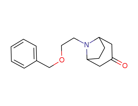 Molecular Structure of 1428580-80-6 (8-(2-(benzyloxy)-ethyl)-8-azabicyclo[3.2.1]octan-3-one)