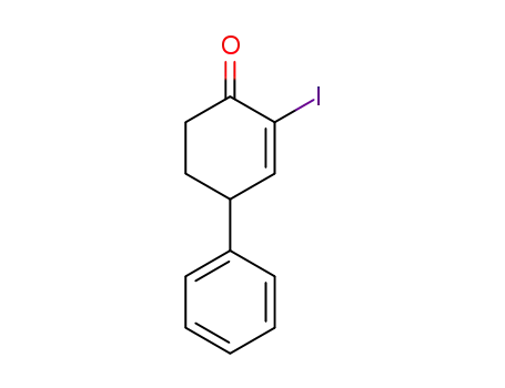 Molecular Structure of 1449248-86-5 (2-iodo-4-phenylcyclohex-2-en-1-one)