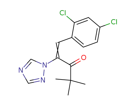 Molecular Structure of 69752-83-6 (1-(2,4-Dichlorophenyl)-4,4-dimethyl-2-(1H-1,2,4-triazol-1-yl)-1-penten-3-one)