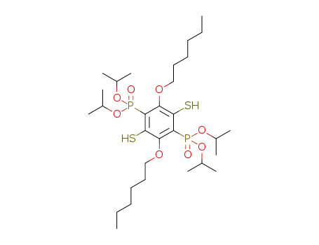 tetraisopropyl (2,5-bis(hexyloxy)-3,6-dimercapto-1,4-phenylene)bisphosphonate