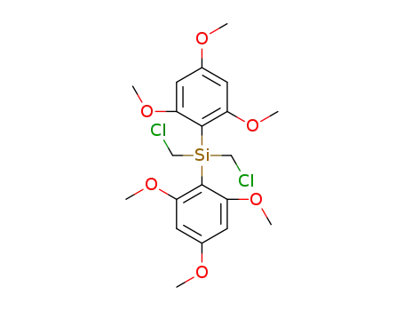 Molecular Structure of 1577213-71-8 (bis(chloromethyl)bis(2,4,6-trimethoxyphenyl)silane)