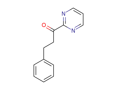 Molecular Structure of 1184808-35-2 (3-phenyl-1-(pyrimidin-2-yl)propan-1-one)