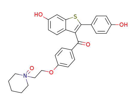 Molecular Structure of 195454-31-0 (Raloxifene N-Oxide)