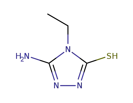 Molecular Structure of 17697-93-7 (3H-1,2,4-Triazole-3-thione, 5-amino-4-ethyl-2,4-dihydro-)