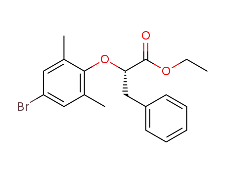 Molecular Structure of 1416332-64-3 ((S)-ethyl 2-(4-bromo-2,6-dimethyl-phenoxy)-3-phenylpropanoate)