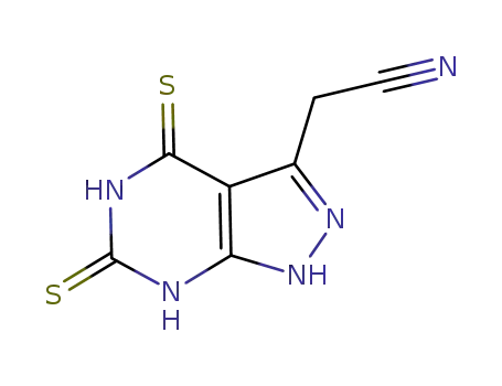 2-(4,6-dithioxo-4,5,6,7-tetrahydro-1H-pyrazolo[3,4-d]pyrimidin-3-yl)acetonitrile