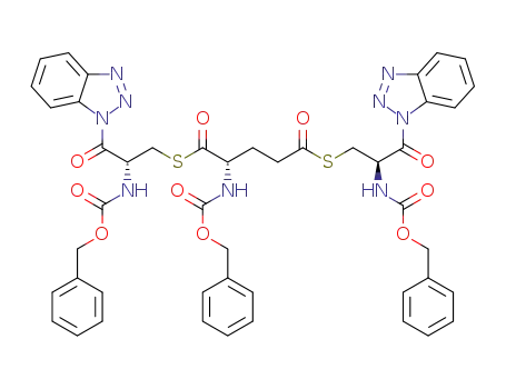 Cbz-L-Glu-(Cbz-L-Cys-Bt)-Cbz-L-Cys-Bt