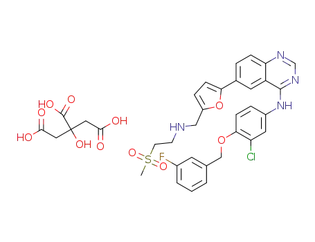 Molecular Structure of 1092929-12-8 (lapatinib citric acid salt)