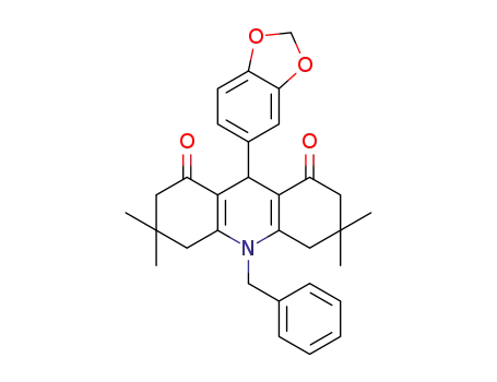10-benzyl-9-(1,3-benzodioxol-5-yl)-3,3,6,6-tetramethyldecahydroacrydin-1,8-dione