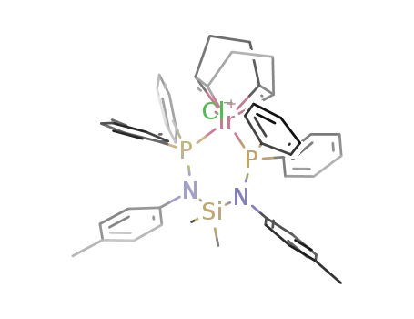 IrCl(1,5-cyclooctadiene)(SiMe<sub>2</sub>{N(4-C<sub>6</sub>H<sub>4</sub>CH<sub>3</sub>)PPh<sub>2</sub>}<sub>2</sub>)