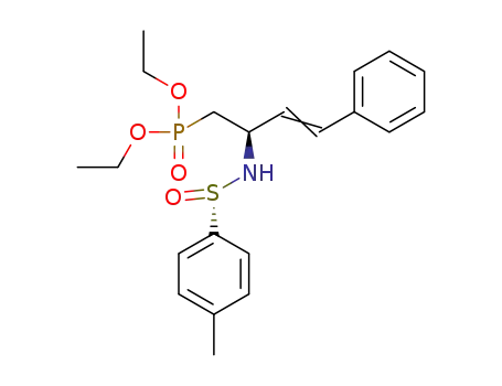 (S<sub>S</sub>,R<sub>C</sub>)-diethyl [4-phenyl-2-(p-tolylsulfinylamino)buten-3-yl]phosphonate