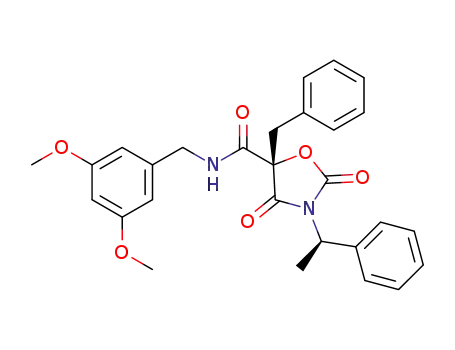 (5S)-benzyl-N-(3,5-dimethoxybenzyl)-2.4-dioxo-3-[(1R)-1-phenylethyl]-1,3-oxazolidine-5-carboxamide
