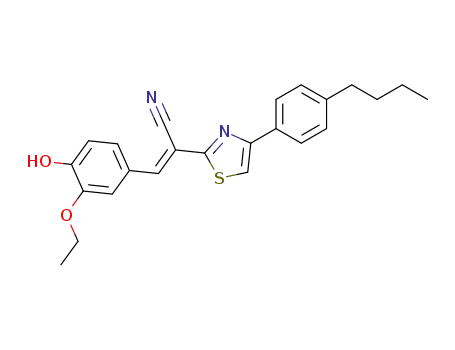 2-[4-(4-butylphenyl)-1,3-thiazol-2-yl]-3-(3-ethoxy-4-hydroxyphenyl)acrylonitrile