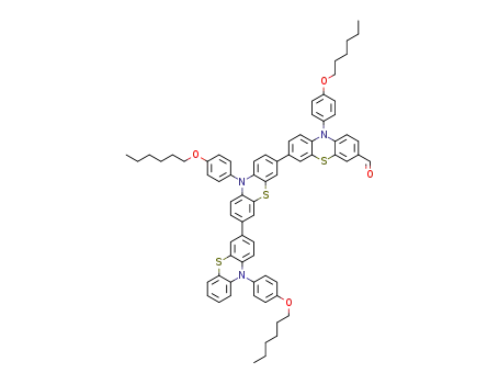 10-(4-(hexyloxy)phenyl)-7-(10-(4-(hexyloxy)phenyl)-3-(10-(4-(hexyloxy)phenyl)-10H-phenothiazin-7-yl)-10H-phenothiazin-7-yl)-10H-phenothiazine-3-carbaldehyde
