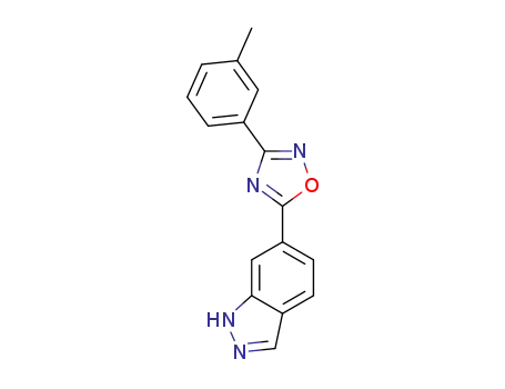 3-(3-methylphenyl)-5-(6-indazolyl)-1,2,4-oxadiazole