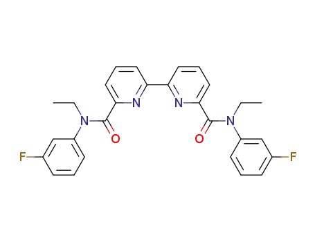 N<sub>6</sub>,N<sub>6</sub>'-diethyl-N<sub>6</sub>,N<sub>6</sub>'-di(3-fluorophenyl)-[2,2'-bipyridine]-6,6'-dicarboxamide