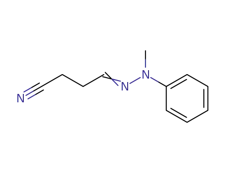 Molecular Structure of 91331-67-8 (4-(2-methyl-2-phenylhydrazono)butanenitrile)