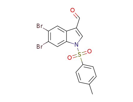 5,6-dibromo-1-tosyl-1H-indole-3-carbaldehyde