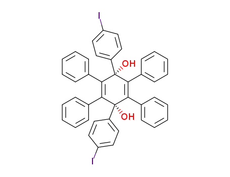 1,4-bis(4-iodophenyl)-1,4-dihydroxy-2,3,5,6-tetraphenylcyclohexa-2,5-diene