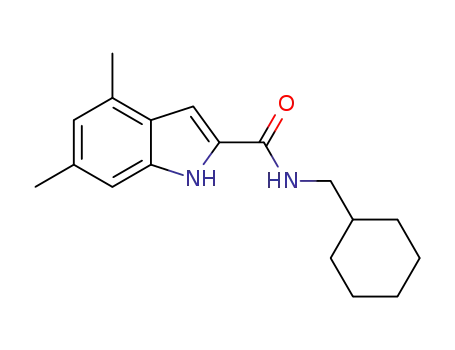 N-(cyclohexylmethyl)-4,6-dimethyl-1H-indole-2-carboxamide