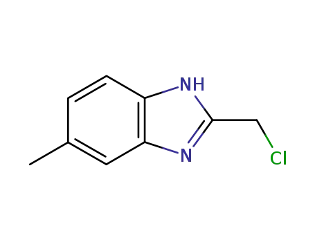 Molecular Structure of 80567-68-6 (1H-Benzimidazole,2-(chloromethyl)-5-methyl-(9CI))