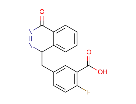 2-fluoro-5-((4-oxo-1,4-dihydrophthalazin-1-yl)methyl)benzoic acid