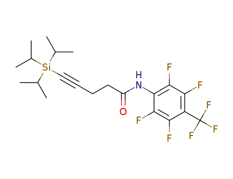 N-(2,3,5,6-tetrafluoro-4-(trifluoromethyl)phenyl)-5-(triisopropylsilyl)pent-4-ynamide