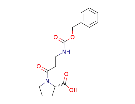 Molecular Structure of 61058-47-7 (L-Proline, 1-[N-[(phenylmethoxy)carbonyl]-b-alanyl]-)