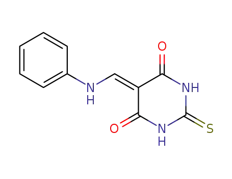Molecular Structure of 69791-23-7 (5-[(phenylamino)methylidene]-2-thioxo-dihydropyrimidine-4,6(1H,3H)-dion)