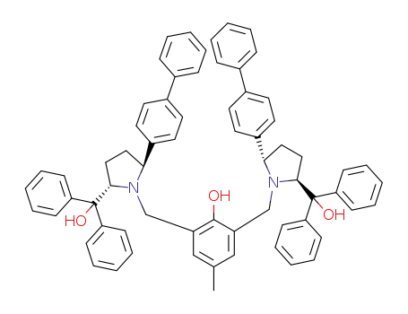 ((2S,2'S,5S,5'S)-1,1'-((2-hydroxy-5-methyl-1,3-phenylene)-bis-(methylene))-bis-(5-([1,1'-biphenyl]-4-yl)pyrrolidine-2,1-diyl))-bis-(diphenylmethanol)