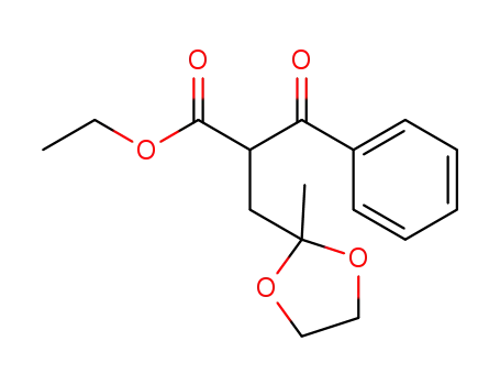 ethyl 2-((2-methyl-1,3-dioxolan-2-yl)methyl)-3-oxo-3-phenylpropanoate