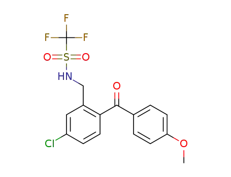 1,1,1-trifluoro-N-(2-(4-methoxybenzoyl)-5-chlorobenzyl)methanesulfonamide