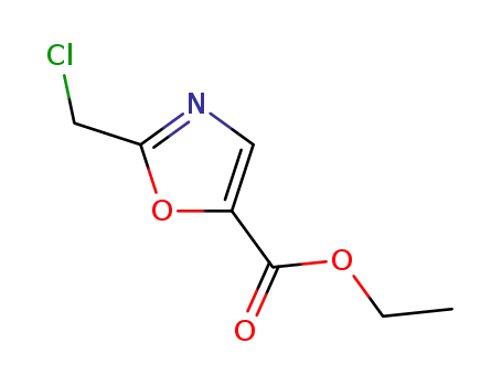 Molecular Structure of 96315-26-3 (2-ChloroMethyl-5-ethoxycarbonyloxazole)