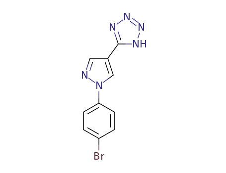 Molecular Structure of 1431459-35-6 (5-[1-(4-bromophenyl)-1H-pyrazole-4-yl]-1H-tetrazole)
