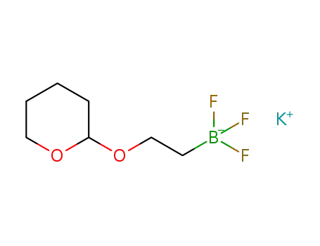 Molecular Structure of 1408168-76-2 (Potassium trifluoro(2-((tetrahydro-2H-pyran-2-yl)oxy)ethyl)borate)