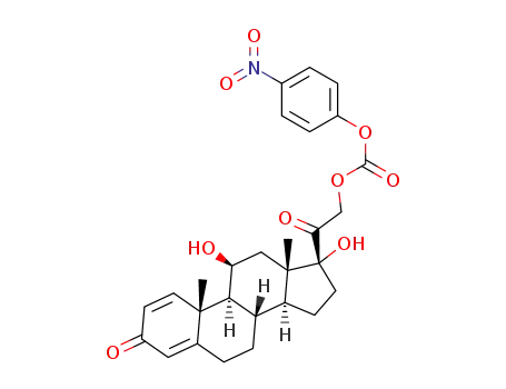 Molecular Structure of 1422676-54-7 (prednisolone 21-(4-nitrophenylcarbonate))