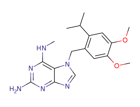 7-(2-isopropyl-4,5-dimethoxybenzyl)-N<SUP>6</SUP>-methyl-7H-purine-2,6-diamine