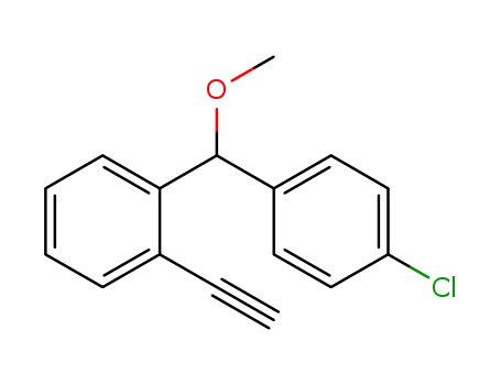 1-((4-chlorophenyl)(methoxy)methyl)-2-ethynylbenzene