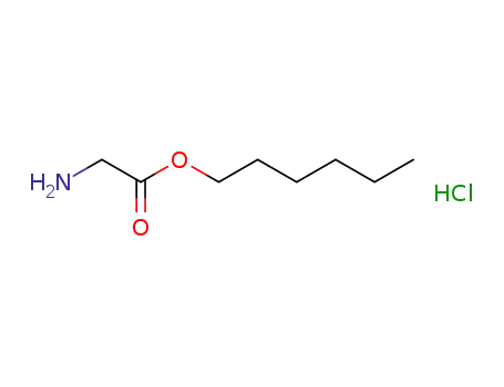 Molecular Structure of 75980-28-8 (GLYCINE HEXYL ESTER)
