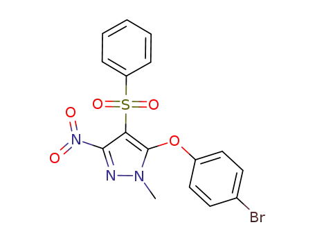 5-(4-bromophenoxy)-1-methyl-3-nitro-4-(phenylsulfonyl)-1H-pyrazole