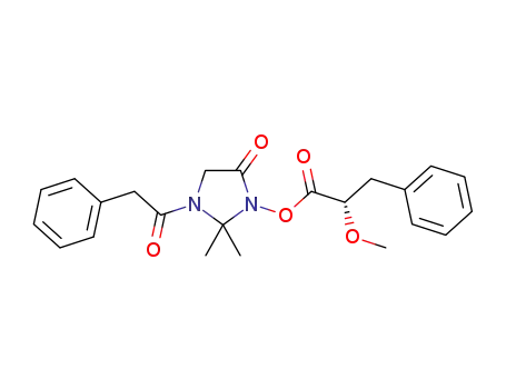 (S)-2,2-dimethyl-5-oxo-3-(2-phenylacetyl)imidazolidin-1-yl 2-methoxy-3-phenylpropanoate